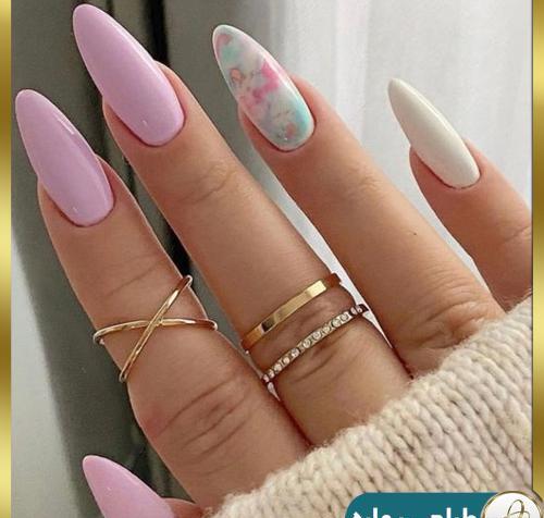 عکس ناخن کاشته شده زیبا