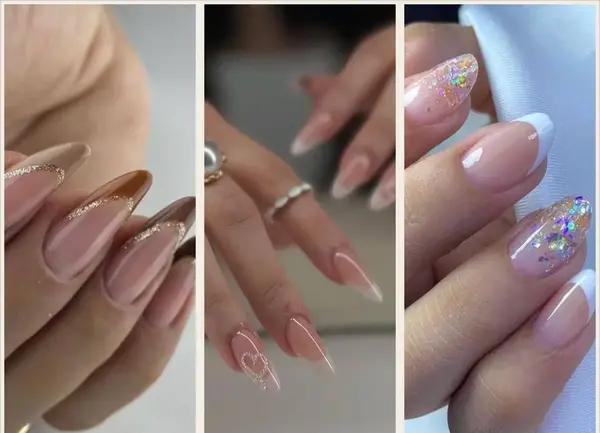 عکس کاشت ناخن ساده و کوتاه