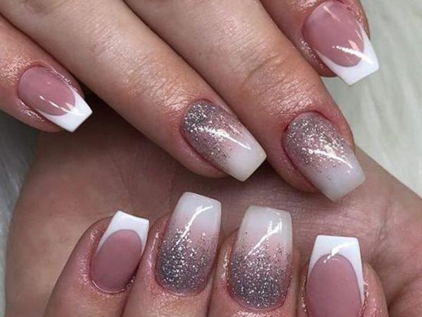 عکس ناخن کاشت زیبا مربعی