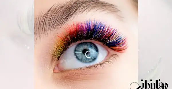 عکس کاشت مژه رنگی
