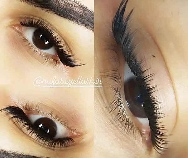 عکس کاشت مژه رنگی