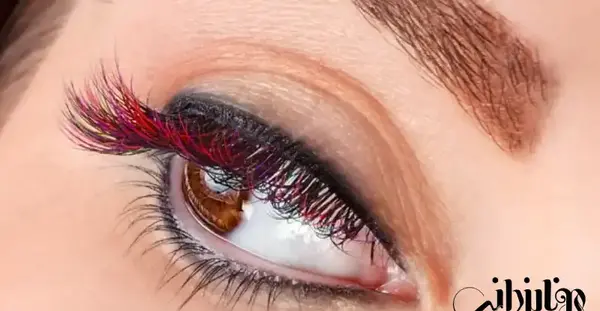 عکس کاشت مژه رنگی