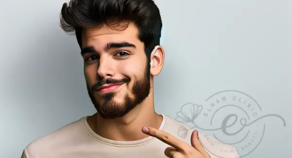 عکس قبل و بعد کاشت ریش و سبیل