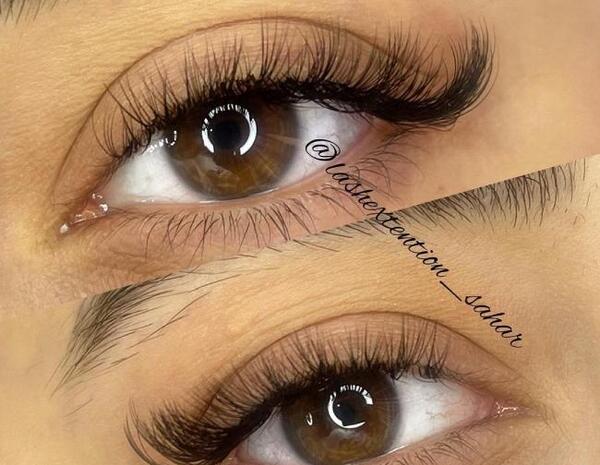 عکس کاشت مژه طبیعی دخترانه