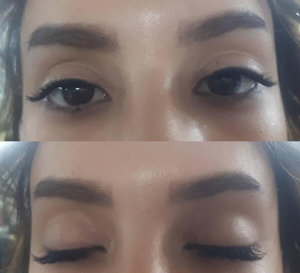 عکس قبل و بعد کاشت مژه طبیعی