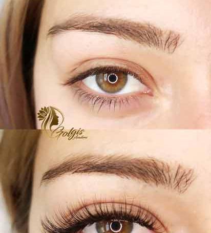 عکس قبل و بعد کاشت مژه طبیعی