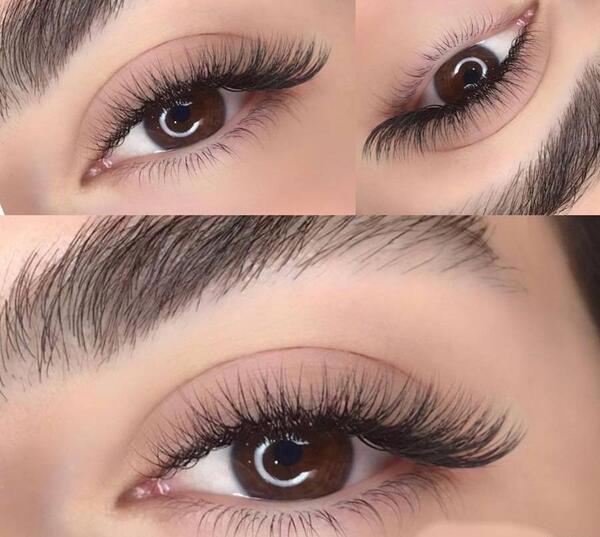 عکس از کاشت مژه طبیعی