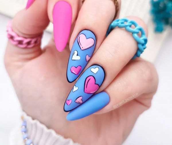 عکس کاشت ناخن دخترانه شیک عروسکی