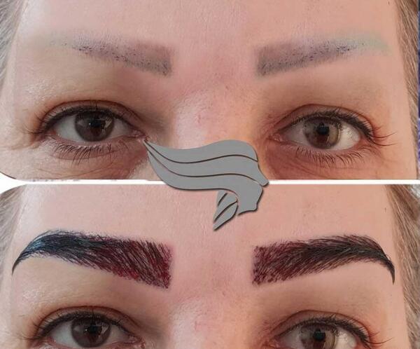 عکس مدل کاشت ابروی طبیعی
