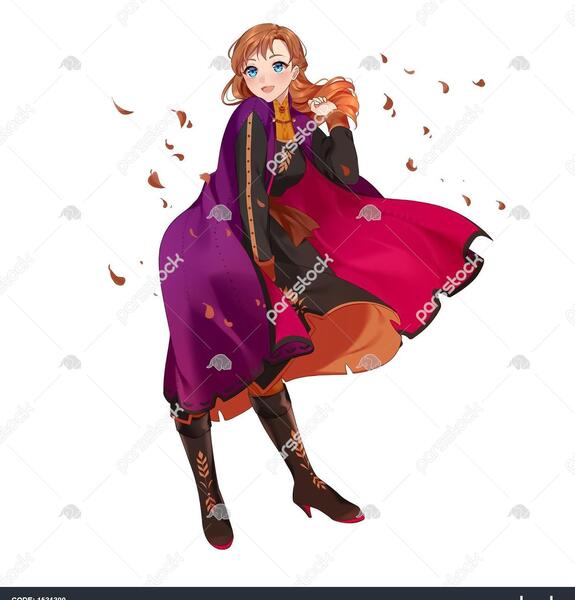 عکس آنا در کارتون فروزن
