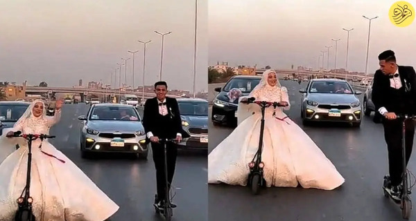 عکس کارتون عروس و داماد