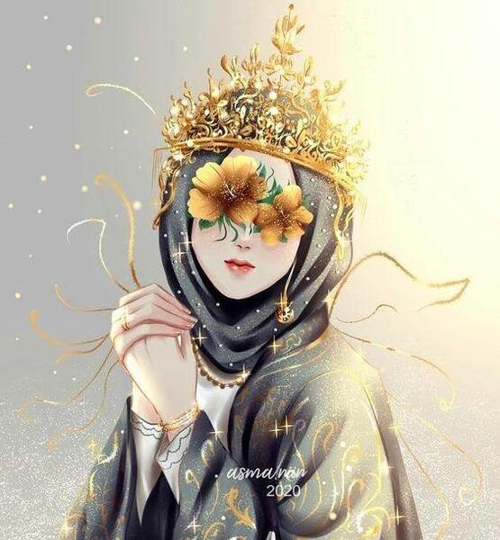 عکس کارتون دختر با حجاب