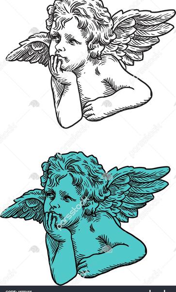 عکس تاتو بچه فرشته