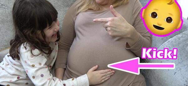 عکس بچه سه ماهه داخل شکم مادر