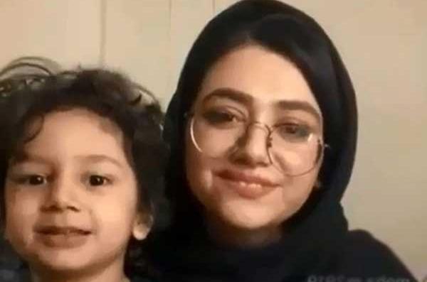 عکس سرنا امینی و بچه اش