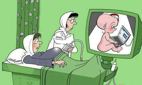 عکس بچه که تو شکم مادر