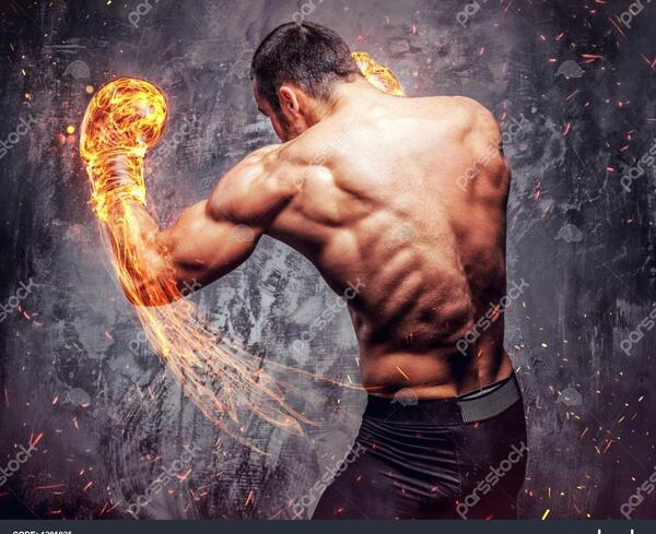 عکس تصویر زمینه کیک بوکس