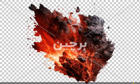 عکس تصویر زمینه آتشفشان
