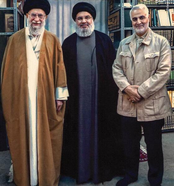 عکس رهبر با حاج قاسم سلیمانی برای پروفایل