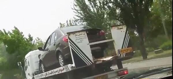 عکس تصادف ساینا اس