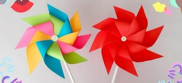 عکس فرفره کاغذی کلاس دوم