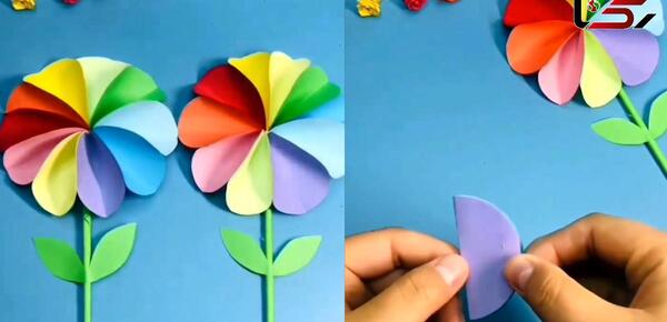عکس کاردستی فرفره کاغذی