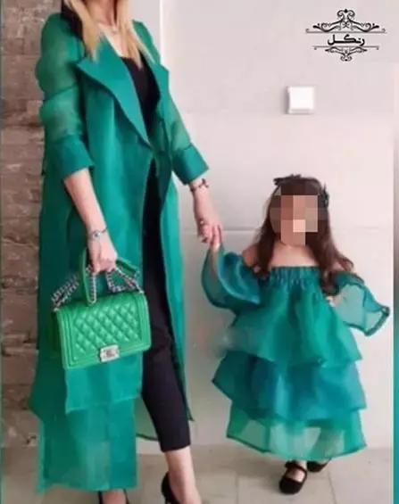 عکس مانتو ست مادر دختری
