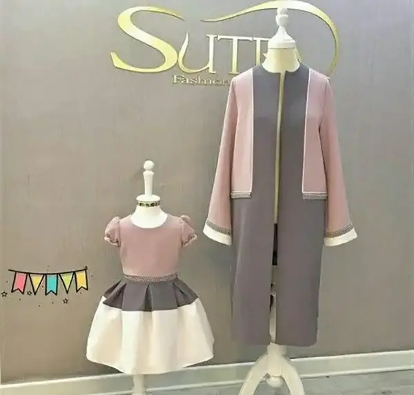 عکس مانتو ست مادر دختری