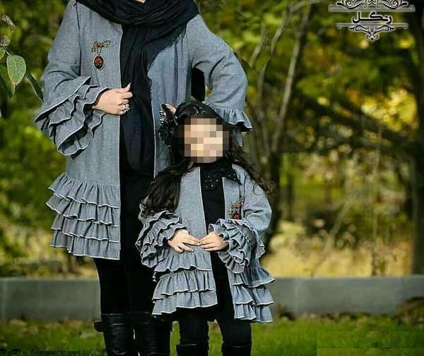 عکس مانتو ست مادر دختری