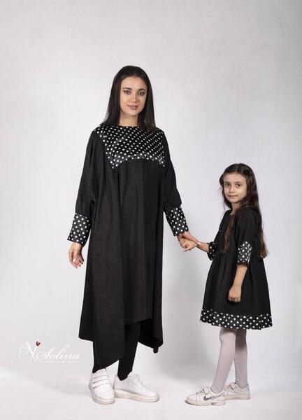 عکس مانتو ست مادر دختری