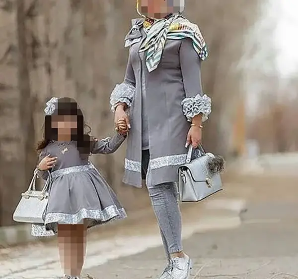 عکس مانتو ست مادر دختری