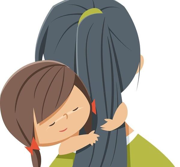 عکس پروفایل مادر و دختر غمگین
