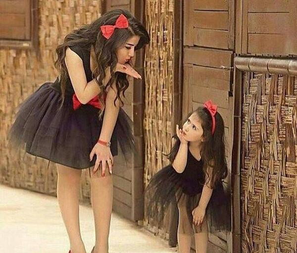 عکس ست مادر و دختری