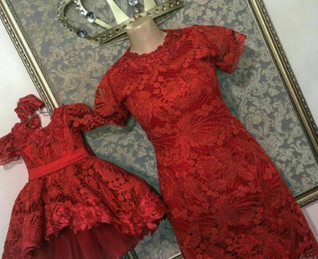 عکس لباس مجلسی ست مادر و دختر