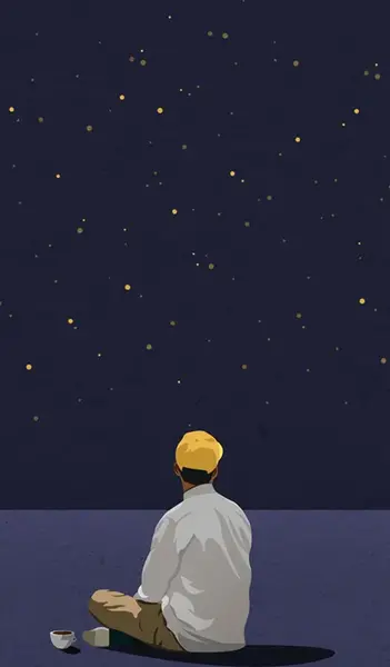 عکس پس زمینه آسمان پرستاره