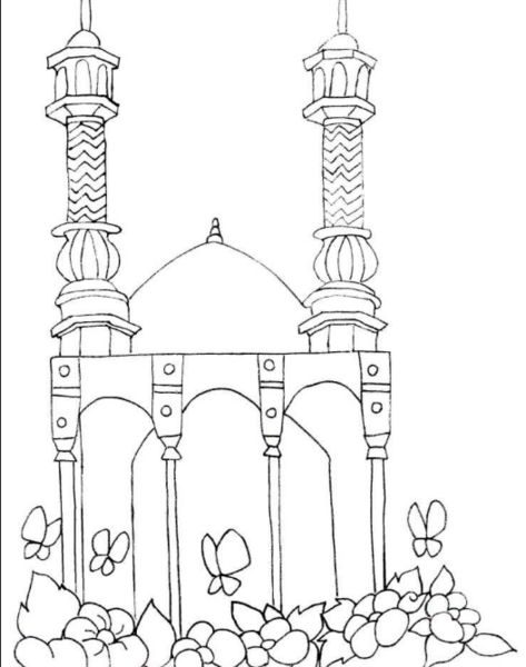 عکس نقاشی محراب مسجد