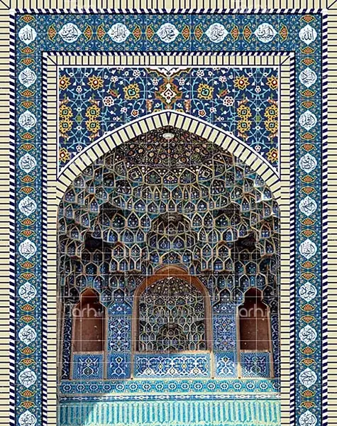عکس نقاشی محراب مسجد