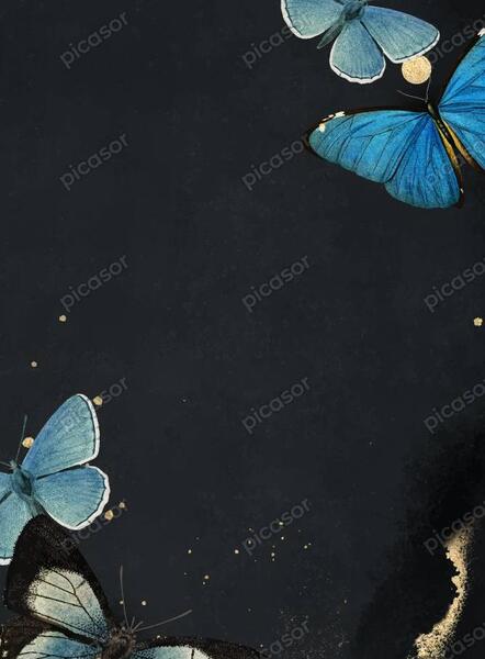 عکس زمینه پروانه آبی