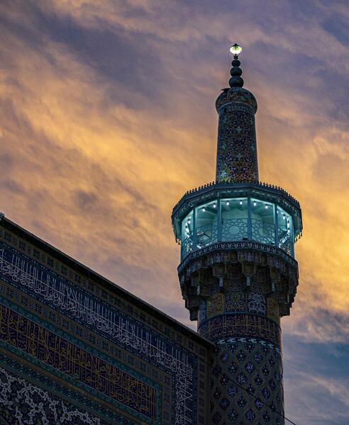 عکس پیش زمینه حرم امام رضا