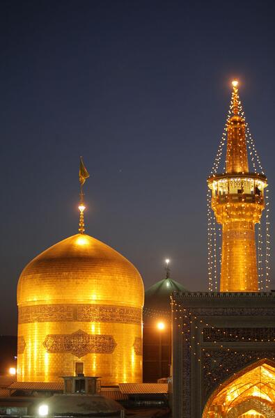 عکس پیش زمینه حرم امام رضا