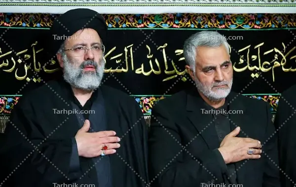 عکس ابراهیم رئیسی با سردار سلیمانی