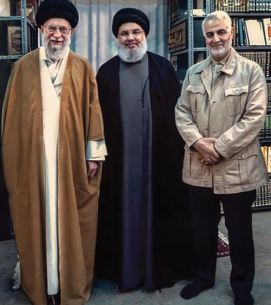 عکس رئیسی و سردار سلیمانی و رهبر