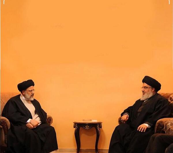 عکس آقای رئیسی و سید حسن نصرالله