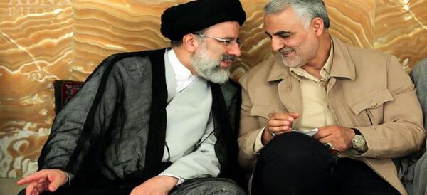 عکس آقای رئیسی و حاج قاسم سلیمانی