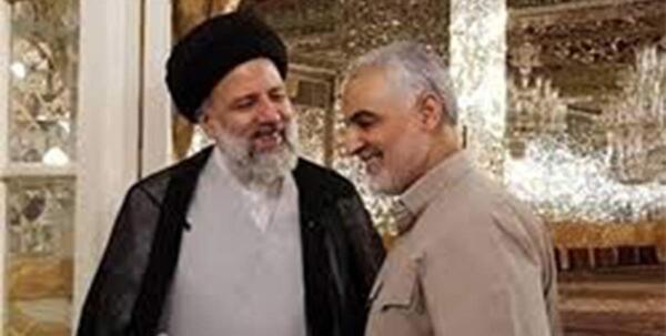 عکس آقای رئیسی و حاج قاسم سلیمانی