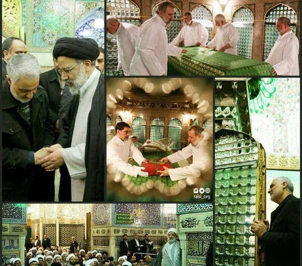 عکس آقای رئیسی و حاج قاسم سلیمانی