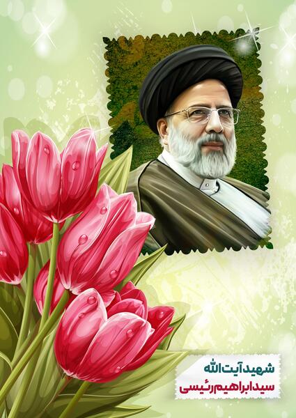 عکس خام شهید رئیسی