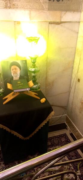 عکس قبر رئیسی در مشهد