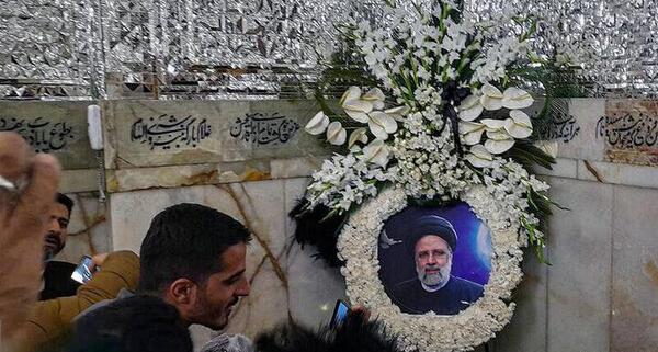 عکس قبر شهید رئیسی در مشهد