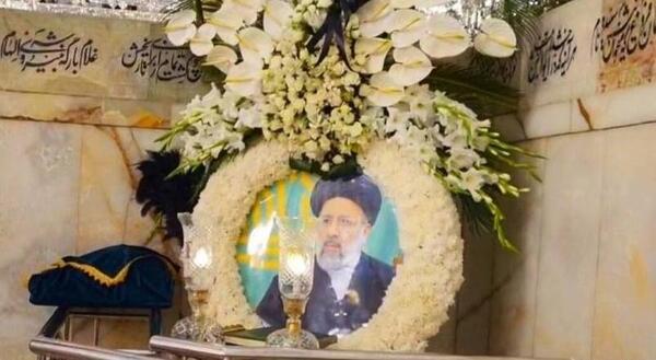 عکس قبر شهید رئیسی در مشهد